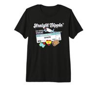Tourisme de Vacances en Espagne Voyage Assorti T-Shirt Haut de Gamme