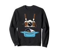 Tourist Spirit Day Camera Passeport Travel Around a World Sweatshirt
