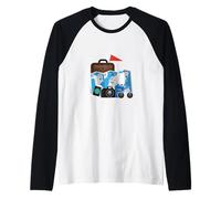 Tourist Spirit Day Costume Camera Passport Guide touristique Manche Raglan