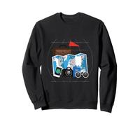 Tourist Spirit Day Costume Camera Passport Guide touristique Sweatshirt