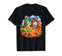 Touriste Extraterrestre prenant des Photos à côté de Desert Rock Formations T-Shirt