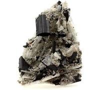 TOURMALINE + CLEAVELANDITE EN PROVENANCE DU BRÉSIL, MINAS GERAIS - Pierre Naturelle Rare et Magnifique 933.1 ct - Certificat d'Authenticité Inclus 86 x 58 x 46 mm G