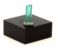 TOURMALINE INDICOLITE - Pierre Naturelle en Provenance d'Afghanistan, Dara-e-Pech District - Pierre précieuse, gemme, cristal bleu, rare 1.18 ct - Certificat d'Authenticité Inclus 10 x 3 x 2 mm Bleu G