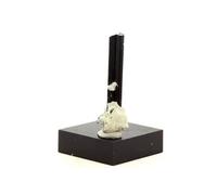 TOURMALINE SCHORL + FELDSPATH - Pierre Naturelle en Provenance du Pakistan, Shigar Valley - Cristal Noir et Blanc, Protection Énergétique 15.5 ct - Certificat d'Authenticité Inclus 40 x 12 x 8 mm G