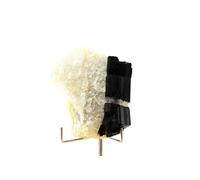 TOURMALINE SCHORL + QUARTZ - Pierre Naturelle en Provenance de France, Saint-Pierre-la-Bourlhonne - Cristal Rare et Puissant 446.30 ct - Certificat