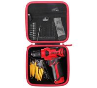 Tourmate Étui de rangement pour perceuse sans fil DEKOPRO 8V/COMOWARE/PULITUO/Pulituo - Étui rigide pour ensemble de forets (noir et rouge)