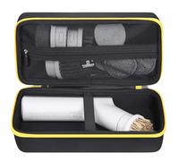 Tourmate Étui de rangement rigide compatible HOTO sans fil électrique, brosse de nettoyage de salle de bain (étui uniquement) (noir et jaune)