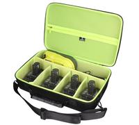 Tourmate Étui de rangement rigide pour batterie 18 V et chargeur pour batterie d'outils sans fil Ryobi 18 V - Étui de voyage pour bricolage libre (boîte à vendre) (noir et vert)