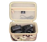 Tourmate Étui de rangement rigide pour lampe frontale DanForce - Étui de voyage pour lampe frontale LED rechargeable par USB (boîte à vendre) (motif floral)