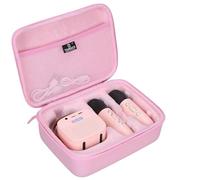 Tourmate Étui de rangement rigide pour machine à karaoké YLL/zicor/Kinglucky/CscyyAmz/IROO pour enfants, étui de voyage en polyuréthane pour haut-parleur Bluetooth portable, deux microphones (étui