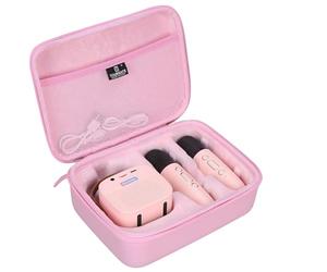 Tourmate Étui de rangement rigide pour machine à karaoké YLL/zicor/Kinglucky/CscyyAmz/IROO pour enfants, étui de voyage en polyuréthane pour haut-parleur Bluetooth portable, deux microphones (étui