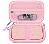 Tourmate Étui rigide compatible avec imprimante photo HP, boîte de voyage pour imprimante mobile sans fil portable, boîte de rangement (étui uniquement) (rose)