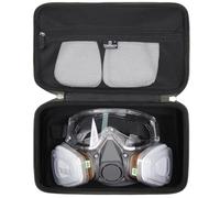 Tourmate Étui rigide en EVA compatible avec demi-masque 3M réutilisable, étui de voyage pour 6200/07025(AAD)/6503QL/3M P100 cartouche respiratoire/filtre 60923 combiné/lunettes de sécurité (étui