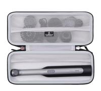 Tourmate Étui rigide pour brosse rotative sans fil HOTO Wand | Rangement de voyage compact, coque en EVA résistante aux chocs, compatible avec 12 têtes de brosse et câble USB-C (noir