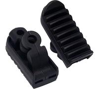 TourMax Repose-pieds avant en caoutchouc pour moto, compatible avec Honda NX500 1988-1999, XRV750 1992, 1993, 1994, 1995, 1996, 1997, 1998, 1999, 2000