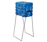 Tourna Ballport Deluxe Trémie à roulettes pour Balle de Tennis Bleu