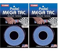 Tourna Blister DE 3 sur Grip Mega TAC Padel Bleu (Lot de 2)