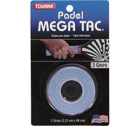 Tourna Grip – Grip Mega TAC pour Padel – Bleu – Adulte Unisexe – Taille Unique – Blister de 3