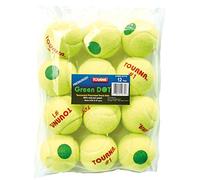 Tourna Point Vert sous Pression Balles de Tennis Lot de 18 balles de Tennis de Point Vert sous Pression, Mixte, Tourna Pressurized Green Dot Tennis Balls 12 Pack, Multicolore