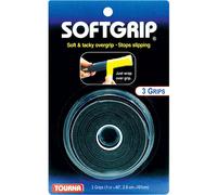 Tourna Softgrip Surgrip lot de 3 Noir Noir ONE-SIZE