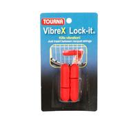 Tourna Vibrex Lock Antivibrateur Pack De 2 Unités-Rouge