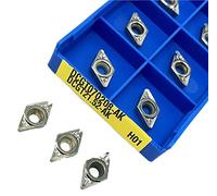 Tournage de plaquettes indexables en carbure 10 pièces DCGT070208 AK H01 outil de tournage interne en aluminium outils CNC coupe