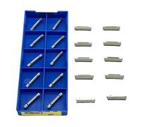 Tournage de plaquettes indexables en carbure 10 Pièces MGMN150 Outil De Tournage En Aluminium For Le Traitement Des Alliages Durs, Rainurage Et La Découpe(MGMN200-G H01)