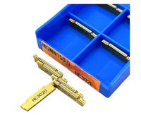 Tournage de plaquettes indexables en carbure Coupe-tour en alliage dur, outil de tournage, séparation et rainure, MGMN150-G PC9030 NC3020 NC3030, 10 pièces(MGMN150-G NC3020)