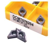 Tournage de plaquettes indexables en carbure Lame en alliage dur DCMT070204 15TF 6020 735, outil de tournage externe, outils tour 10 pièces(DCMT070204 15TF)