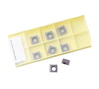 Tournage de plaquettes indexables en carbure Lame en alliage dur, outil de tournage externe, coupe-tour, utilisation for l'acier inoxydable, SCMT09T304 LF6118, 10 pièces