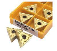 Tournage de plaquettes indexables en carbure Outils de tournage externes en alliage dur, outils de tour à métal, 10 pièces, TNMG160404R TNMG160404 TNMG160408(TNMG160404 735)