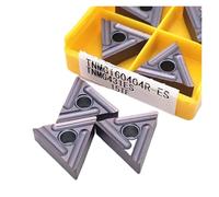 Tournage de plaquettes indexables en carbure Outils de tournage externes en alliage dur, outils de tour à métal, 10 pièces, TNMG160404R TNMG160404 TNMG160408(TNMG160404R 15TF)