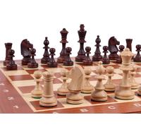 Tournament Chess No. 4 (42x42cm) Inarsia - un magnifique ensemble de pièces d'échecs en bois sculpté - pour un cadeau pour enfant