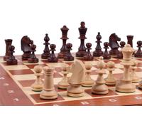 Tournament Chess No. 4 (42x42cm) Inarsia - un magnifique ensemble de pièces d'échecs en bois sculpté - pour un cadeau pour enfant et adulte