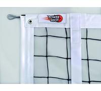 Filets de Volley-Ball - POWERSHOT - Différents modèles au Choix - De débutant jusqu'à Expert - Parfait pour Les Clubs (Filet Volley Maille 3mm + Renfort Bandes PVC)