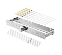 Tourne-brochettes pour barbecue Tourne-Barbecue À Largeur Réglable Avec