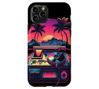Tourne-disque audio en vinyle Synthwave pour technicien AV Coque pour iPhone 11 Pro