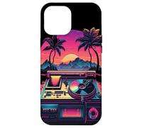 Tourne-disque audio en vinyle Synthwave pour technicien AV Coque pour iPhone 12 Pro Max