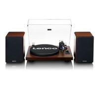 Tourne-disque avec amplificateur intégré et Bluetooth® plus 2 haut-parleurs externes Lenco LS-600WA Noyer