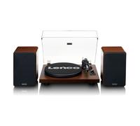 Lenco LS-600WA -Tourne-disque avec amplificateur intégré et Bluetooth® plus 2 haut-parleurs externes - Bois