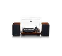Tourne-disque avec amplificateur intégré et Bluetooth plus 2 haut-parleurs externes LS-600WA Noyer