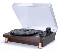 Tourne-disque avec housse anti-poussière, sans haut-parleur, sans disque, sans pile, sans Bluetooth, standard européen 220 V