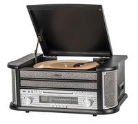 Tourne-disque - AVIZAR - Cambridge - Bluetooth - CD - K7 - AM/FM - Noir