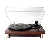 Tourne-disque Bluetooth avec haut-parleurs intégrés | Tourne-disque rétro à 3 vitesses pour vinyle de 2,2/25,4/12", gramophone classique pour salon et fête
