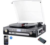 Tourne-disque Bluetooth - CACTOSE - DIGITNOW - 3 vitesses - Haut-parleur stéréo - Encodage USB MP3