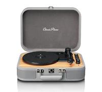 Platine vinyle rétro Bluetooth avec haut-parleurs intégrés TT-116GY Noir