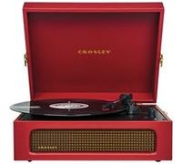 Crosley Voyager Tourne-Disque avec 2 Haut-parleurs, entrée et Sortie Bluetooth et AUX - Tourne-Disque rétro à 3 Vitesses - pour vinyles de 7", 10" et 12" - Portable avec étui intégré - Rouge Borgogne