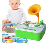 Tourne-disque gramophone pour | Music Box Narrateur avec Gramophone | Machine éducative précoce Narrateur à partir de 3 ans | pour garçons et
