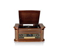 Tourne-Disque Roadstar HIF-1996D+BT - 33/45/78 Tr/Min, Radio Dab+/FM, CD/CDR/CDRW/CD-MP3, Cassette, Bluetooth, USB, rétro, Bois