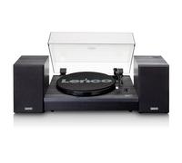 Lenco Tourne-disque LS-301 - Bluetooth, 33/45 tours, 2 haut-parleurs externes - Noir
